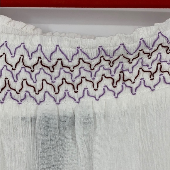 INC Off-The-Shoulder Top Tribal Wheel Embellished - Picture 6 of 11